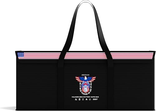 LiFePO4 - Bolsa de seguridad ignífuga con batería de litio de 12 V, 200 Ah, gran capacidad, a prueba de explosiones, para carga y almacenamiento,