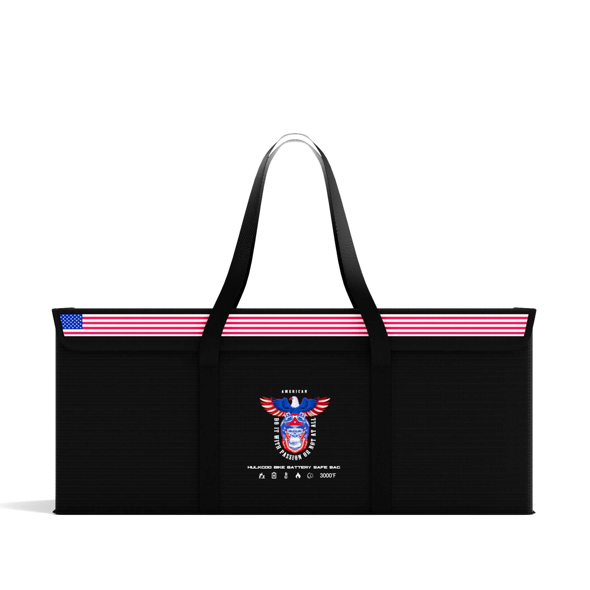 12V 200Ah LiFePO4 Lithium Battery Fireproof Safe Bag, Large Capacity Explosion-proof Lipo Battery Case for Charging & Storage, Waterproof Safe Box