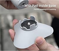 Vista 4 de Trípode estabilizador de cardán, base de montaje reforzada compatible con Insta360 Flow, estabilización de 3 ejes, soporte de base de soporte estable