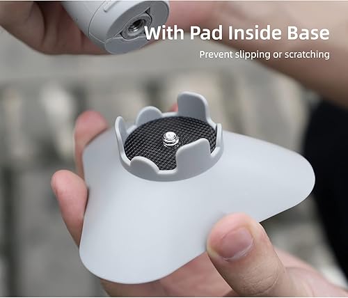 Miniatura 4 de Trípode estabilizador de cardán, base de montaje reforzada compatible con Insta360 Flow, estabilización de 3 ejes, soporte de base de soporte estable