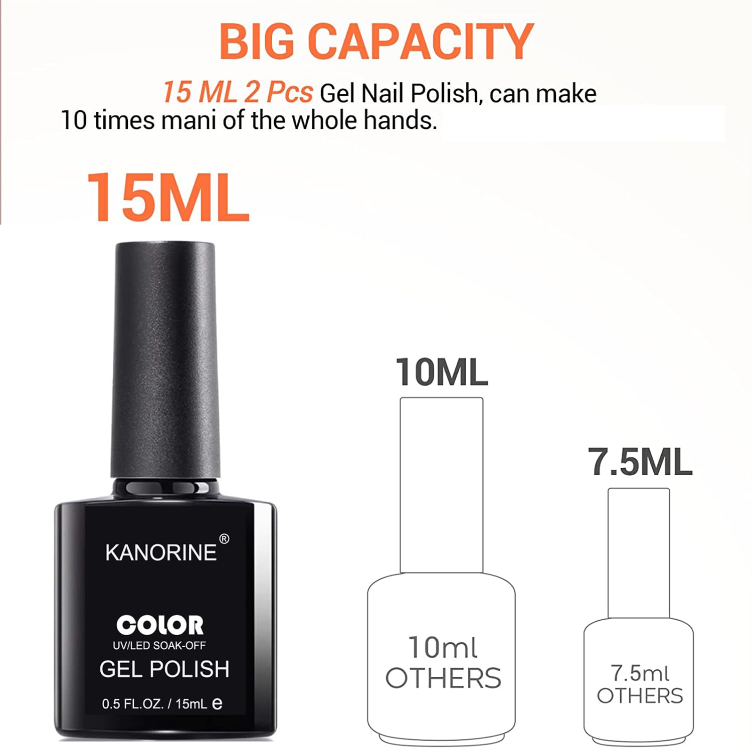 Esmalte de uñas de gel neutro, 15 ml, color nude, translúcido, lámpara UV LED, gel de uñas transparente, 0.5 onzas