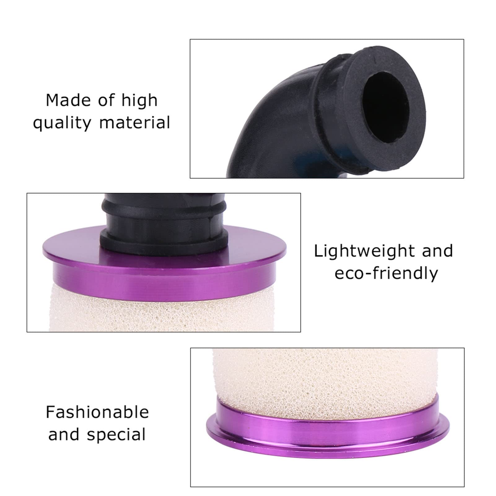 RC Air RC Air Filter,Filter, Preventing Cylinder Scoring Alumnium Alloy + Sponge RC Air Filter Sponge, for Other 1/10 RC Cars HSP 94122/188 (Purple)