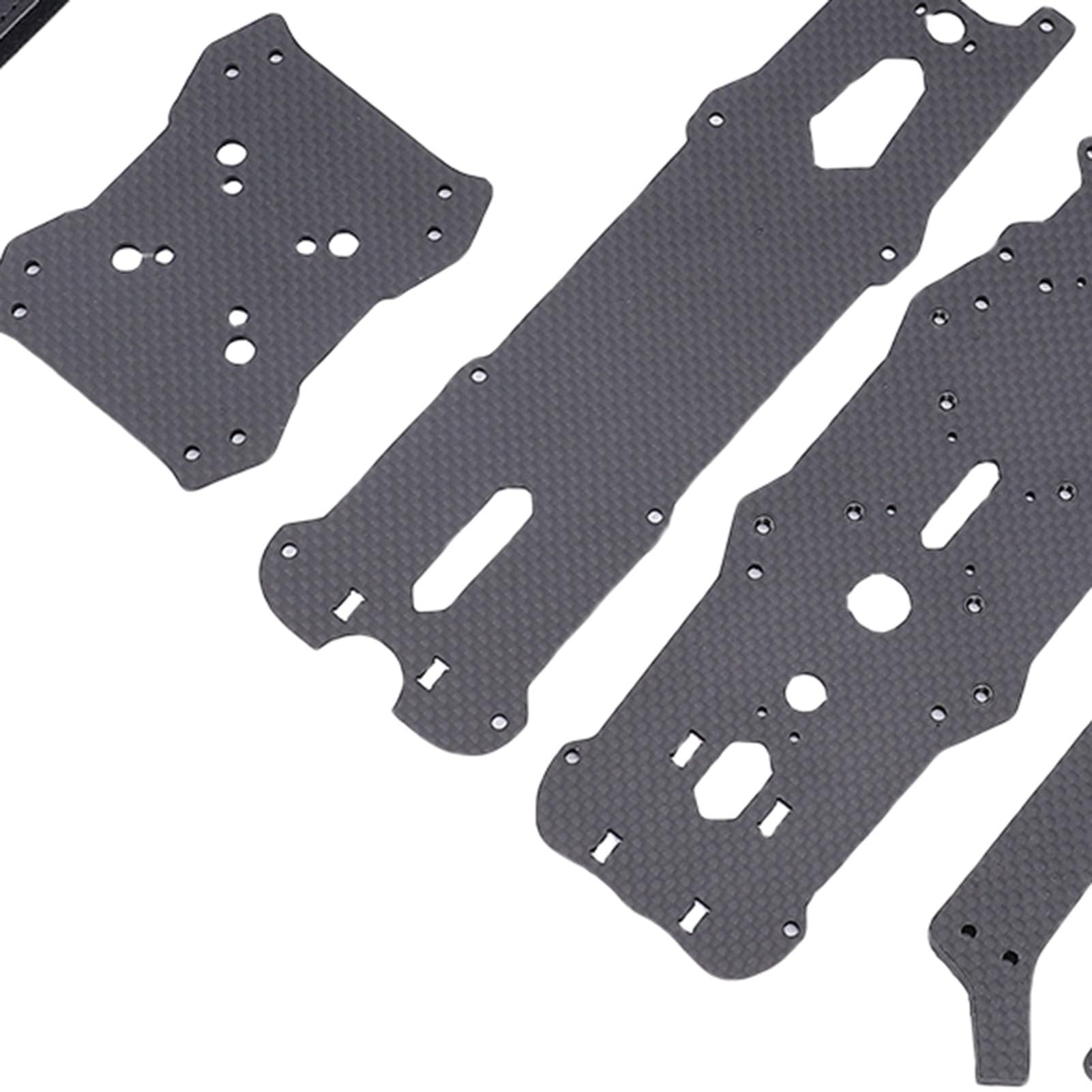 RiToEasysports Rama Drona z Włókna Węglowego, Zestaw Ramy do Quadkoptera Wyścigowego z Rozstawem Osi 570 Mm, do 13-calowych śmigieł, z Ramionami o Grubości 8 Mm i płytą dolną o Grubości 3,