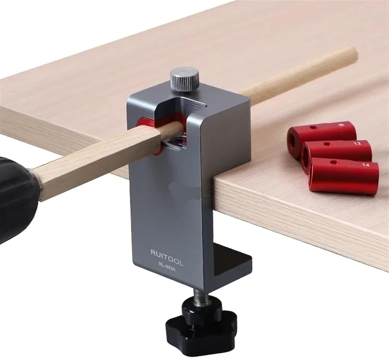 Electric Drill Round Tool Fast Turning Round Wood Stick Square Wood to Round Wood Strip Metric British System Woodworking Tools (Color : Metric System)