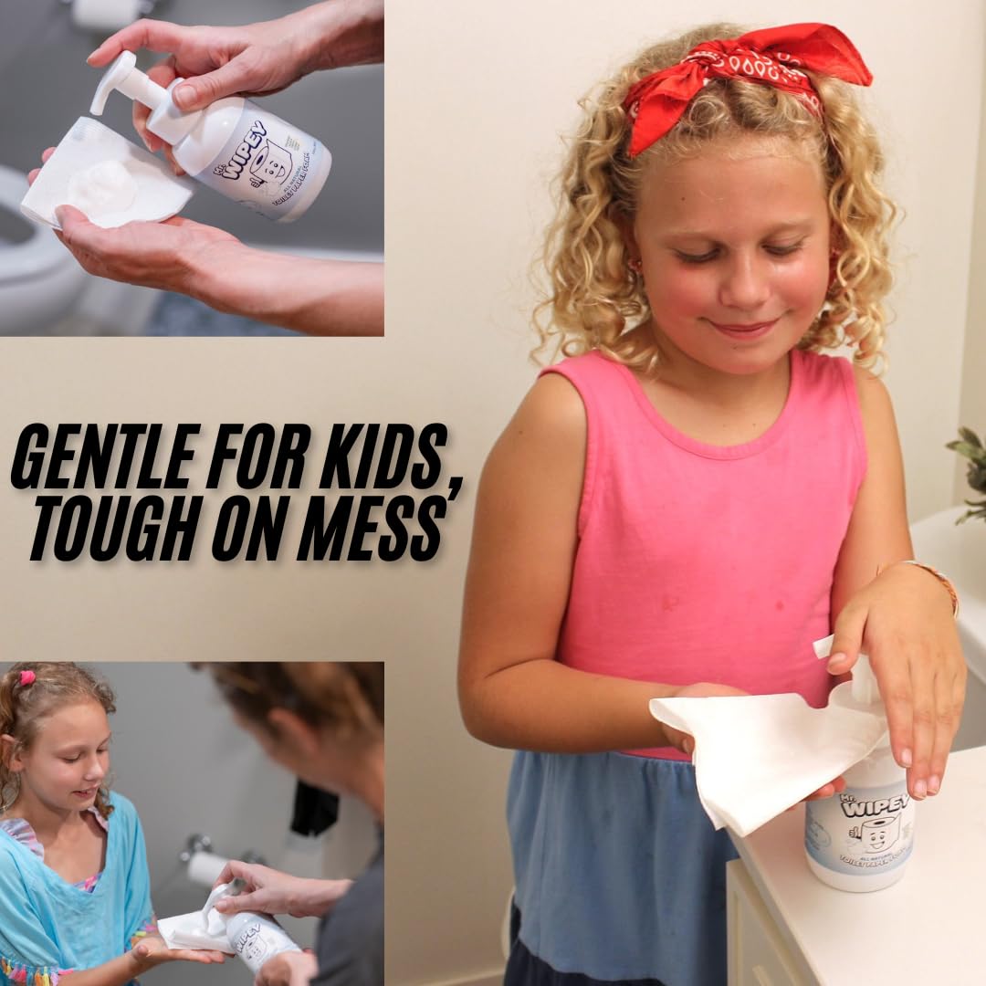 Toilet Paper Foam, Lemon Scent, 500 Wipe Equivalent, 10oz, Gentle for Kids - Image 3