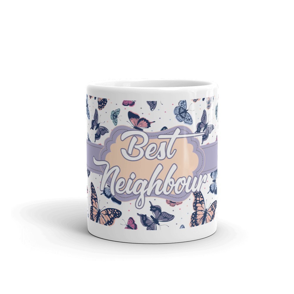 Dv Mugs Ltd Multi Best Neighbour Pretty Butterfly Gift 10Oz Coffee Tea Mug #12028