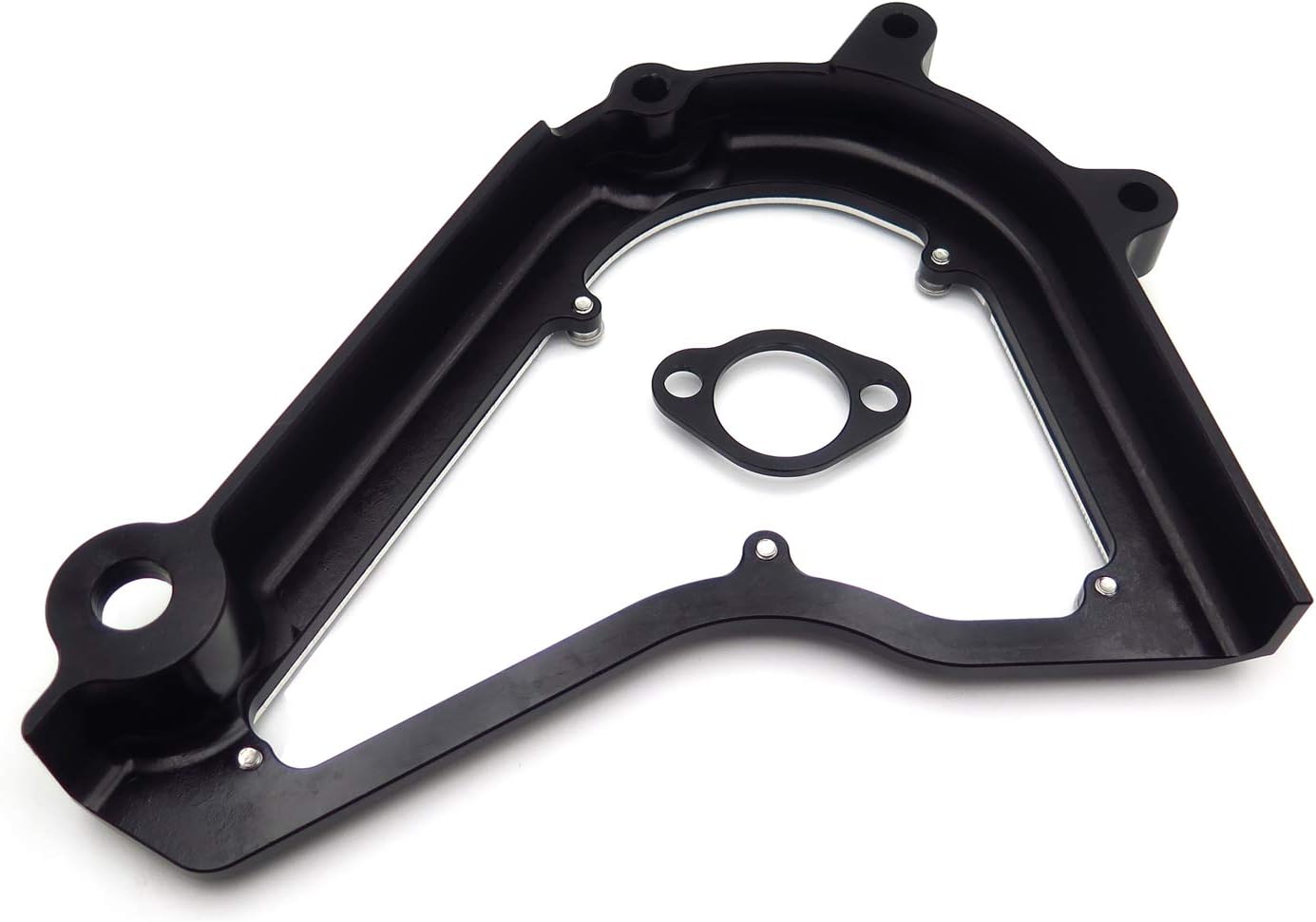 HongK- Black Transparent Front Sprocket Cover Chain Guard Cover Wheel Compatible with DUKE/RC 250 390 2017-2019 [P/N: GZSP-K3-004]