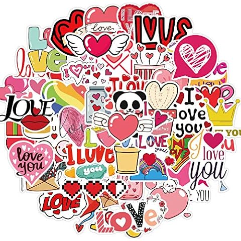 Valentine Stickers for Scrapbooking and Decoration Cover