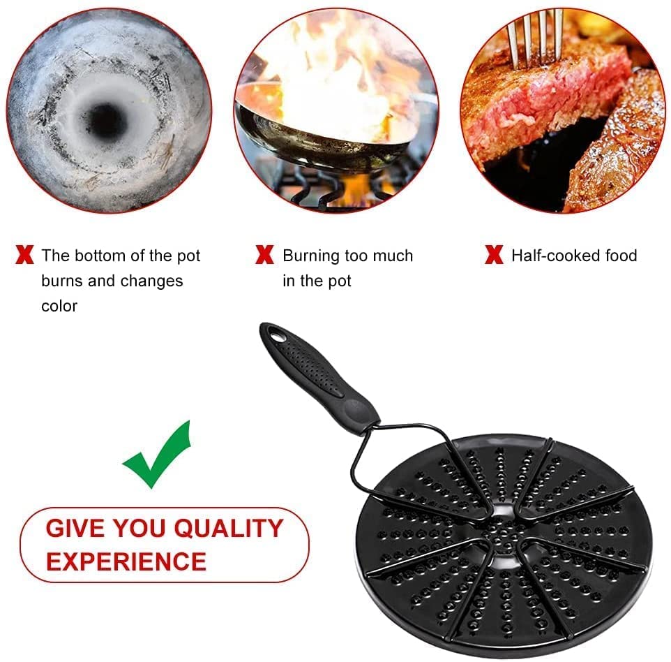 Khandhar Heat Diffuser Plate with Hot Handle for Gas Stove Glass