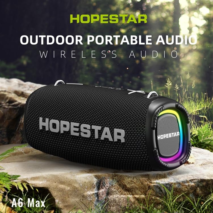 HOPESTAR A6 Max Bluetooth Speaker in an outdoor setting