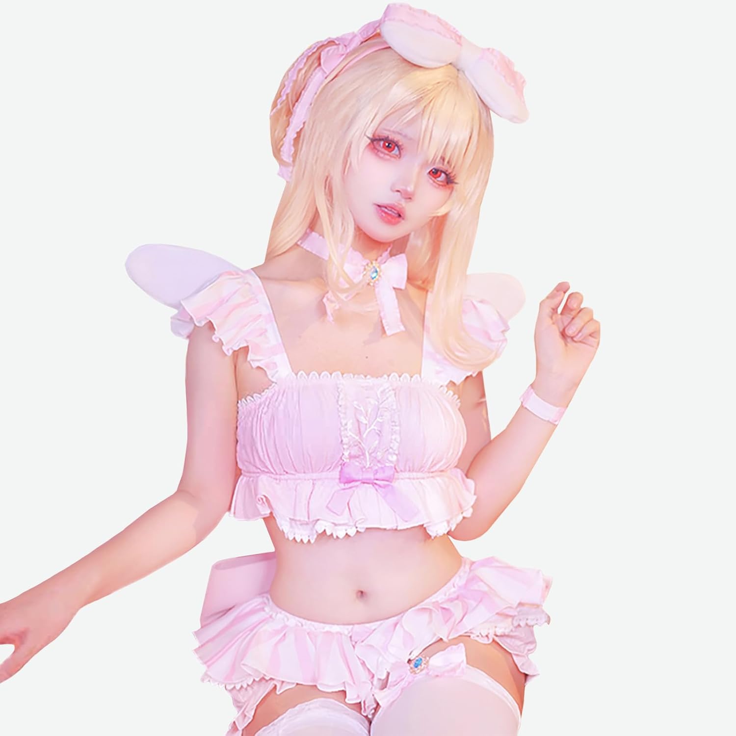 [milky time] プリズマ☆イリヤ イリヤ コスプレ アニメ ハロウィン ルームウェア ピンク