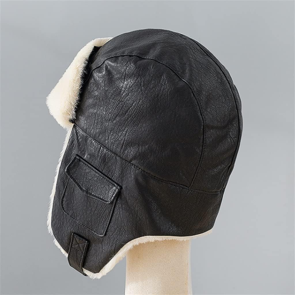 Thunderbolt Cap Down Thickening Warm Winter Ear Protection Female Models Hat Men Cycling