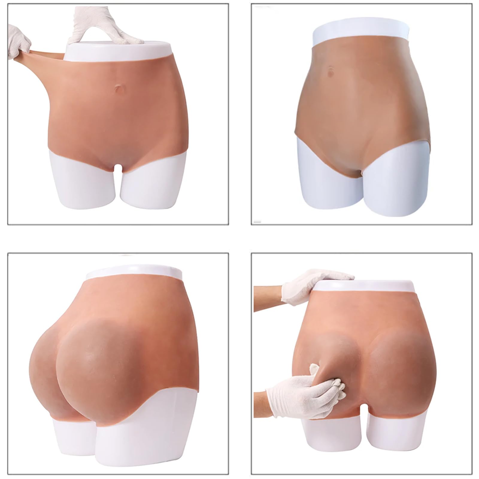 Finto sedere Enhancer intimo a vita alta per le donne, cuscinetto glutei in silicone per curve istantanee, comodo da indossare tutti i giorni