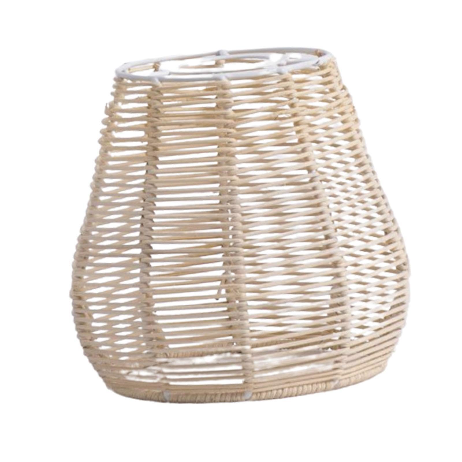 Lixsazse Light Hanging Swag Ceiling Lamp Twine Rattan Lampshades For Creative Suspended Piece Enhancing Ambiance When Lamp Is Turned On Vintage Handwoven, Style B