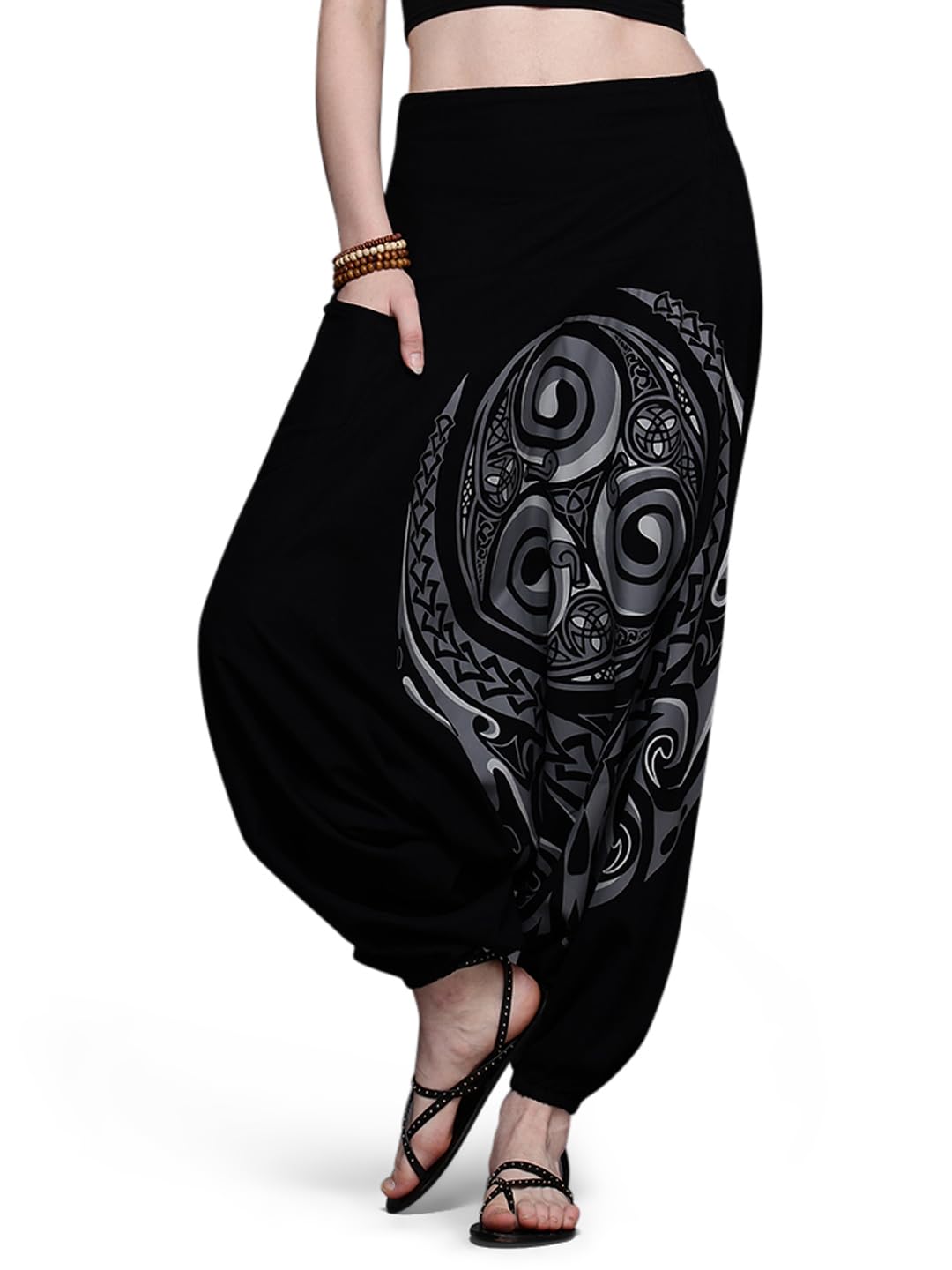 the veshti company Women's Low Crotch Loose Boho Yoga Harem Pants-picture-13