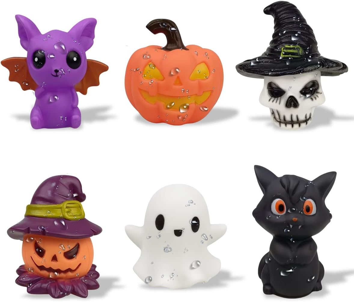 Anditoy 6 Pack Halloween Bath Toys Halloween Toys for Kids Toddlers Halloween Party Favors Halloween Treat Bags Gifts