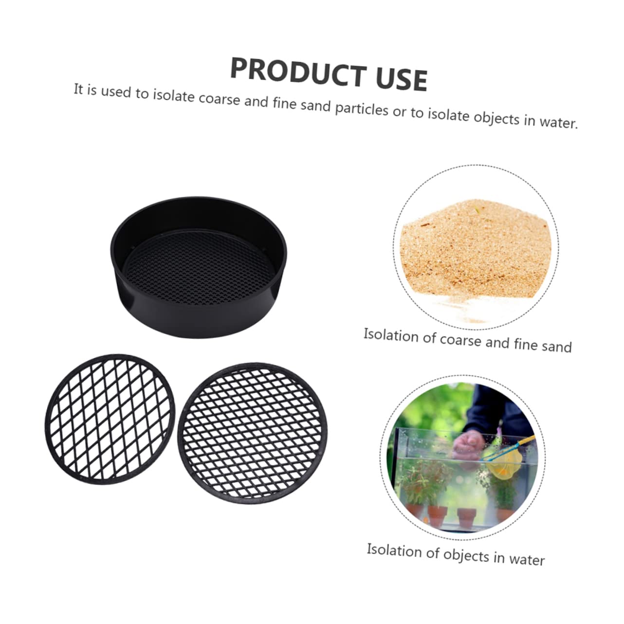 Tofficu Scientific Sifter Toy for Students Portable Sieve Set Mesh Sieve for Boys and Girls' Educational Play
