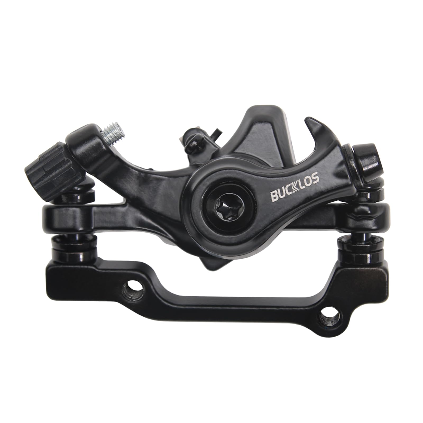 AEYINO Bike Disc Brake kit, MTB Mechanical Line Pulling Disc Brakes Caliper with Aluminum Alloy Levers /160mm Rotor,/is/PM Universal Adapter for Ebike/Folding Bike/Scooter/Fat Bike