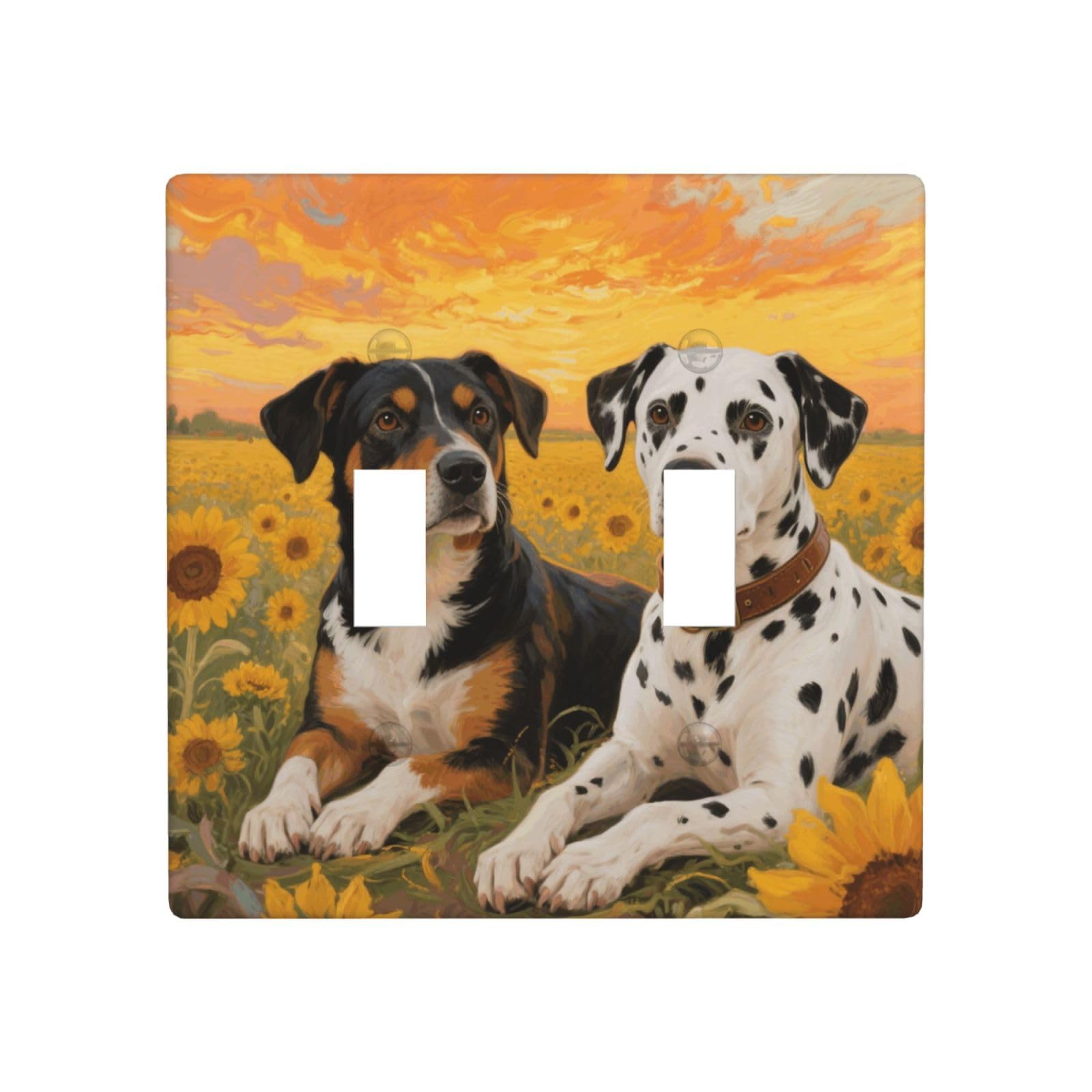 Fekiloot White Decorative Wall Plate Cover 2-Gang Duplex Switch Plate Cover Unbreakable Polycarbonate Double Toggle Light Switch Covers For Kitchen Bathroom Home Decor