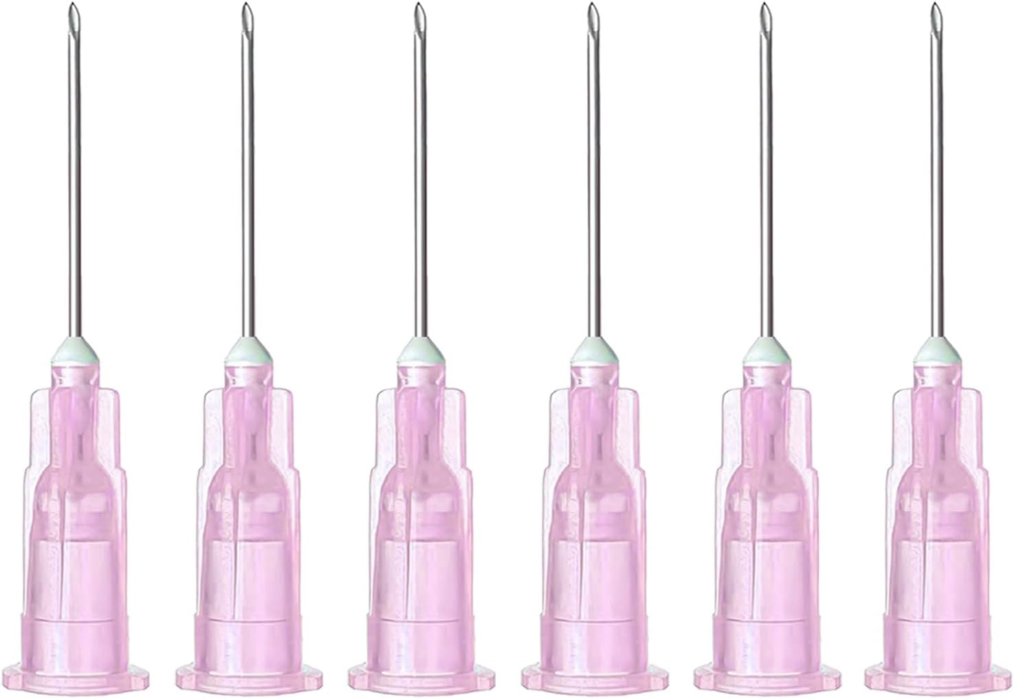 18G 5/8 Inch16MM Needles for Lab Measuring, 100 Pack Individually Packed Luer Lock Accessories for Refilling Liquid, Inks, Industry