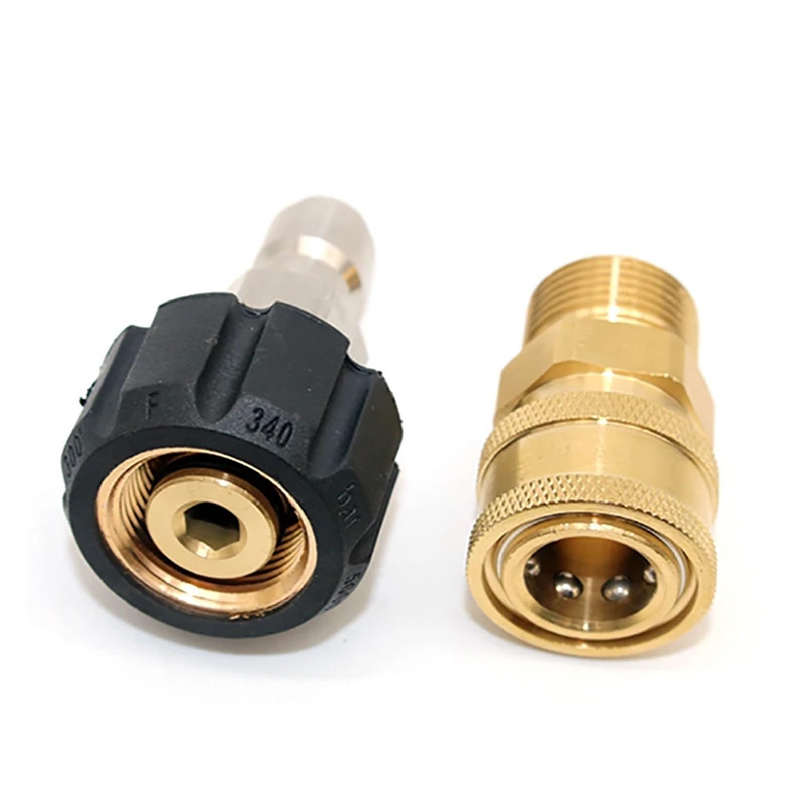 Connettore for tubo in ottone,Raccordi for tubi da giardino in ottone,Kit di raccordi for tubi a sgancio rapido,Set di adattatori for idropulitrice Kit di connessione rapida da M22 a 1/4 di pollice, K