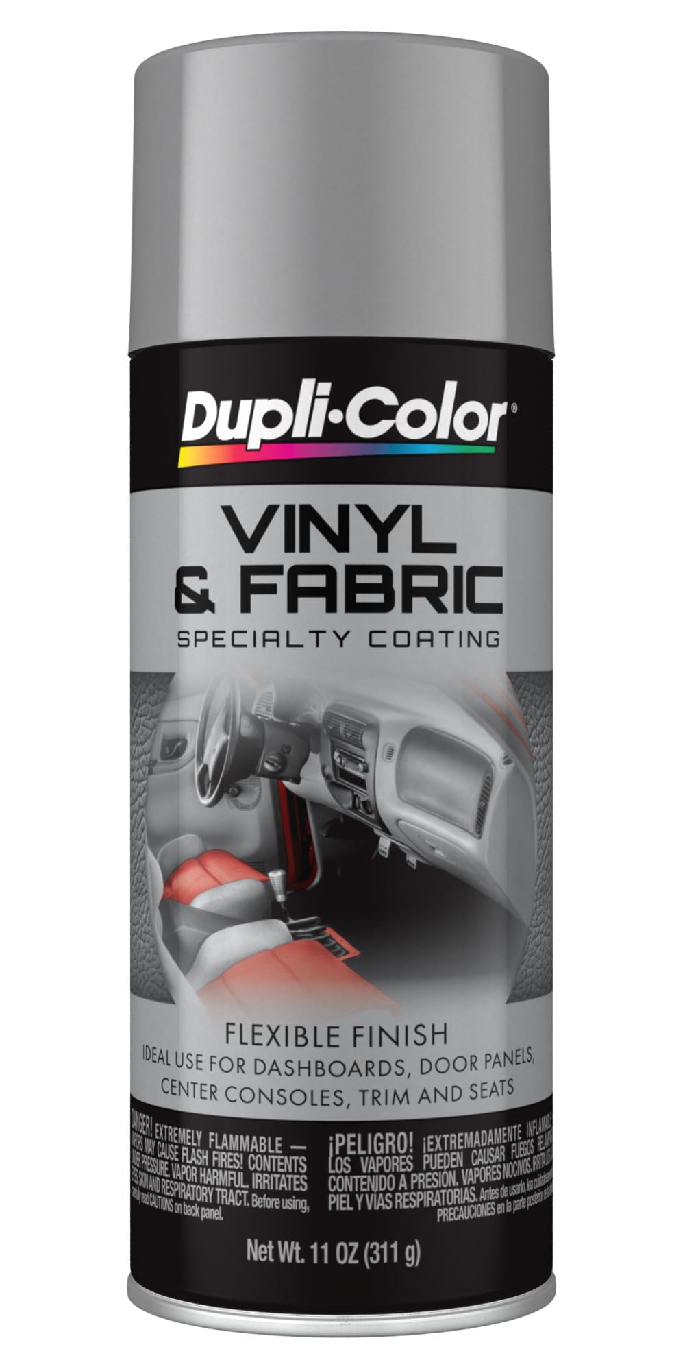 Dupli-Color Vinyl &amp; Fabric Spray, Medium Gray, 11 oz