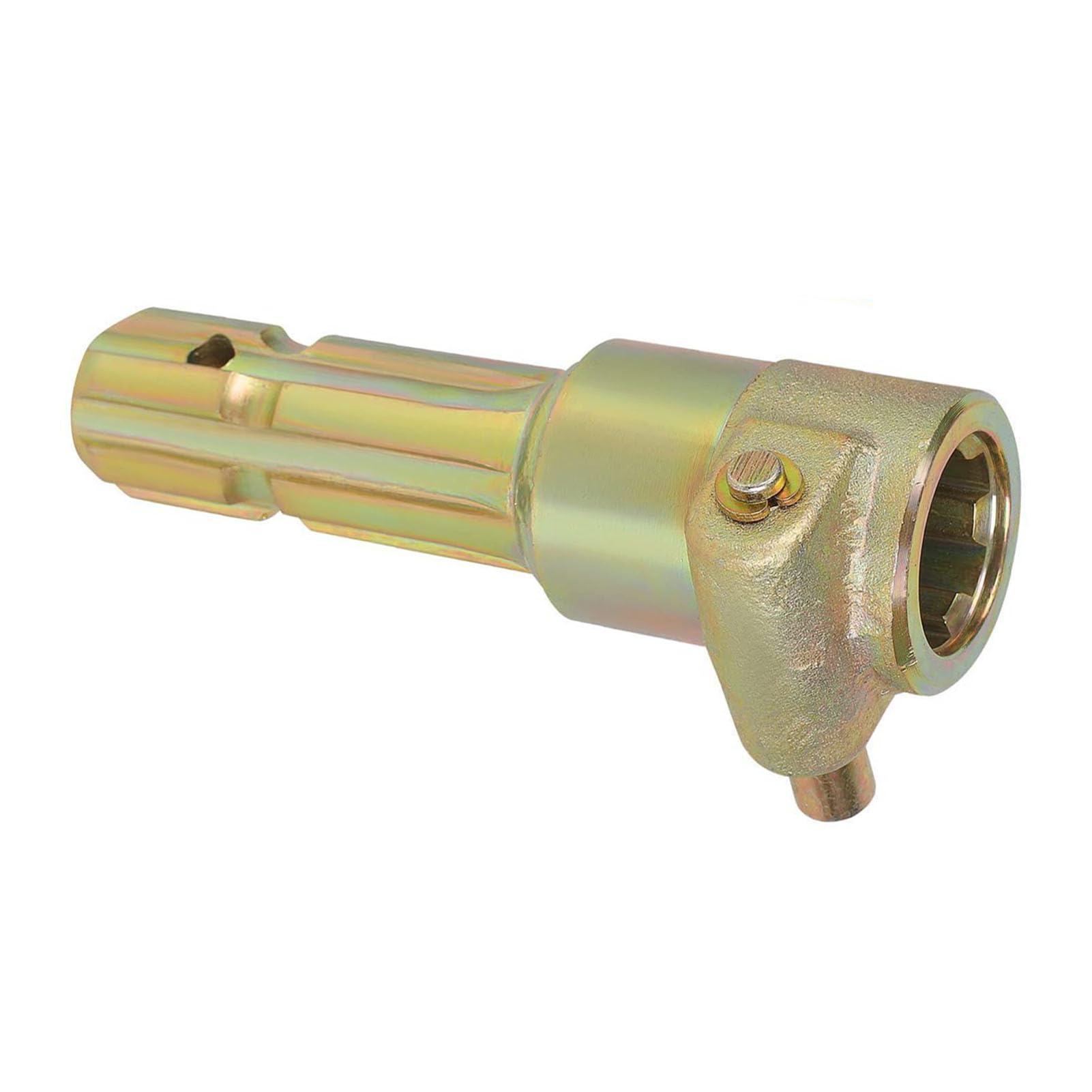 Rallonge d'arbre de tenon de tracteur, sécurité améliorée jusqu'à 70 ch, adaptateur à 6 cales pour système d'attelage rapide Pat's à 3 points en acier inoxydable
