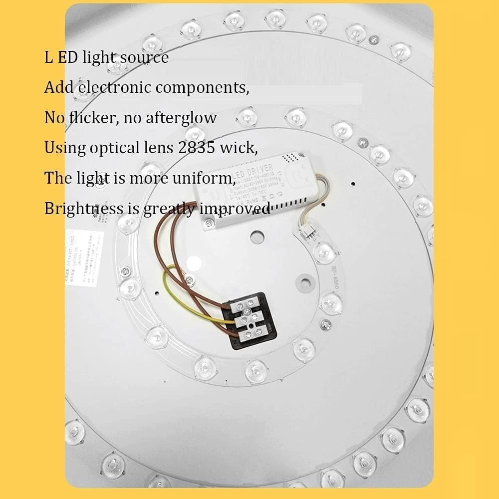 Hanging Lamp, White Light 6000K Ceiling Lighting Led Round Energy-Saving Ceiling Lamp - - Personalityaron Ceiling Lamp,Chandelier (Green 50Cm/19.7In)/Color/50Cm/19.7In