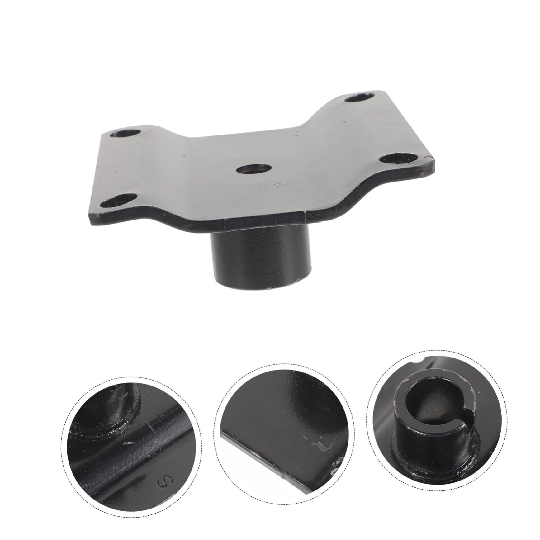 Hohopeti Metallfriseurstuhl Ersatz Chassis Robust Langlebig Haarpflege Stuhl Reparaturteil für Friseure Komfortabel Praktisch Vielseitig für Salongebrauch