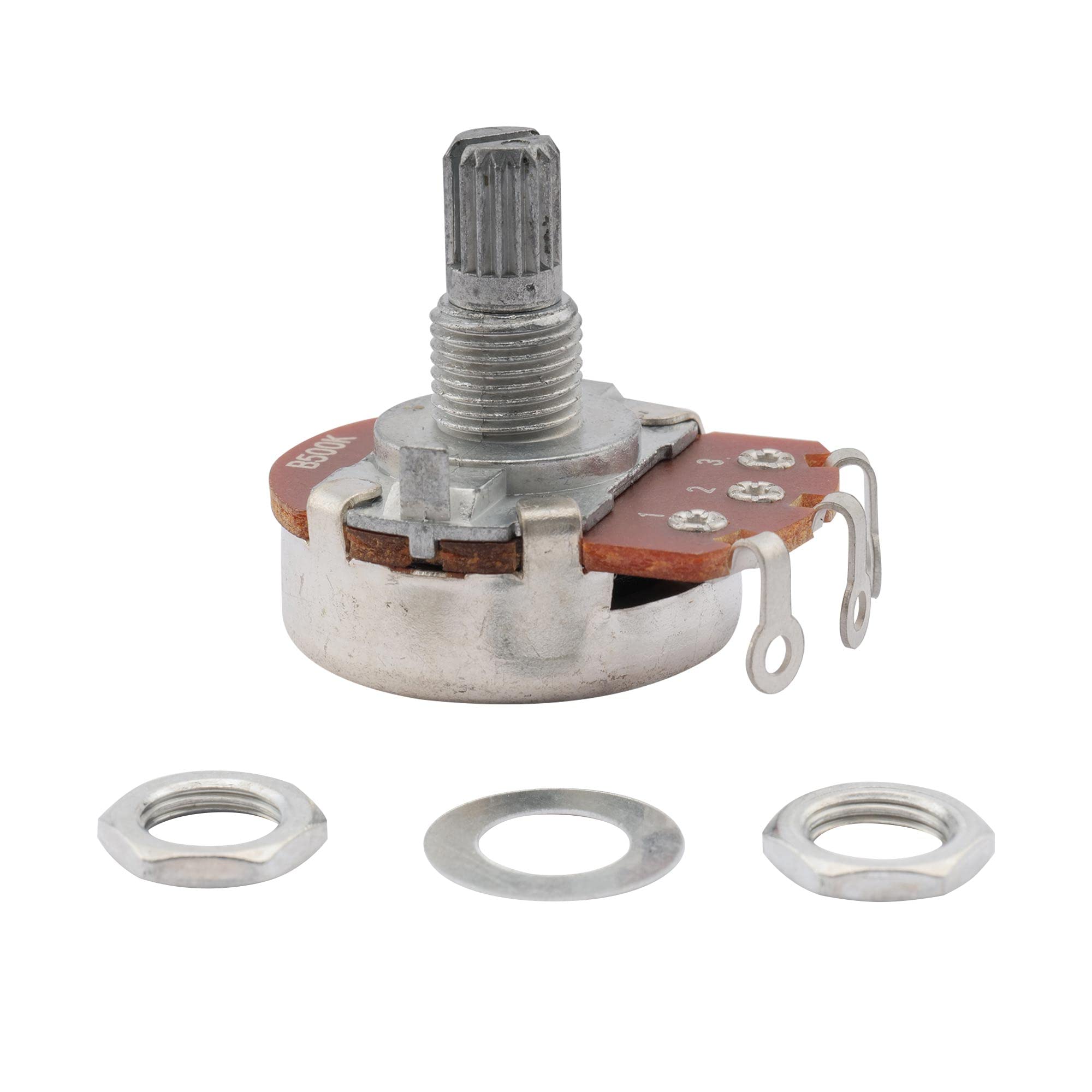 Musiclily Metryczna 15mm Pełny Potencjometr Gitaryowy B500K Liniowy (2 szt.)