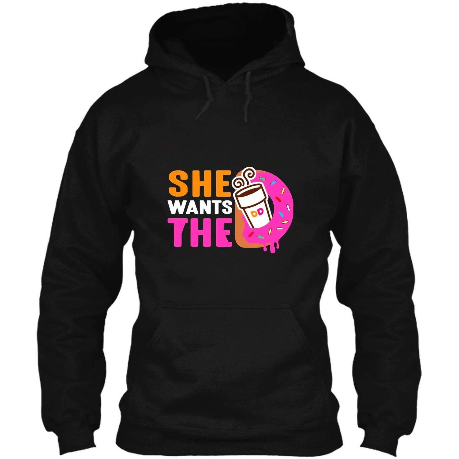 She Wants The D Dunkin Donuts Hdb 12 T Shirt Hoodie Crewneck Sweatshirt Black
