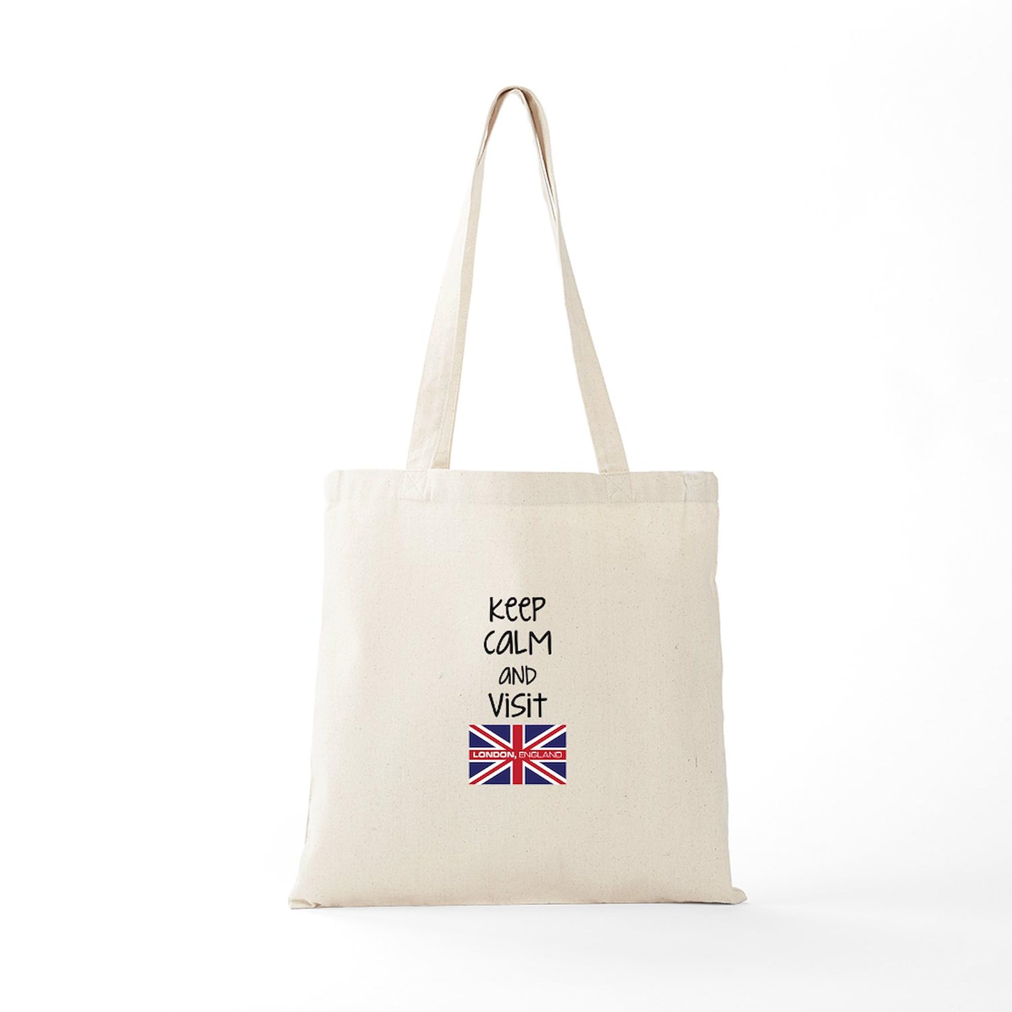 CafePress Keep Calm And Show Your Work Tote Bag - Natural Canvas Reusable Shopping Bag