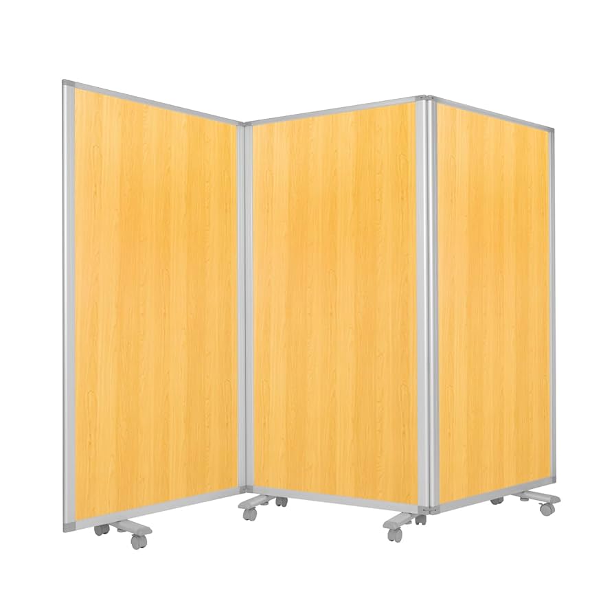 comaiパーテーション 3連 木目調（幅270mm*高さ180mm）