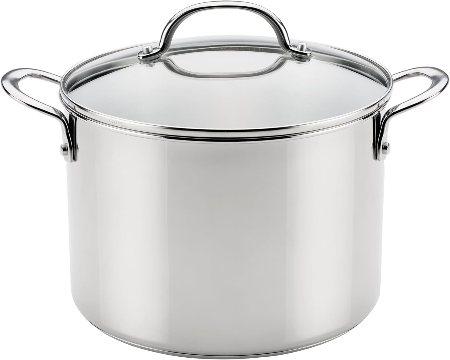 Farberware Millennium Stainless Steel Stockpot with Lid, Induction Ready, Compatible with All Cooktops, Metal Utensil Safe, 8 Quart Dutch Oven, Dishwasher Safe - Stainless Steel