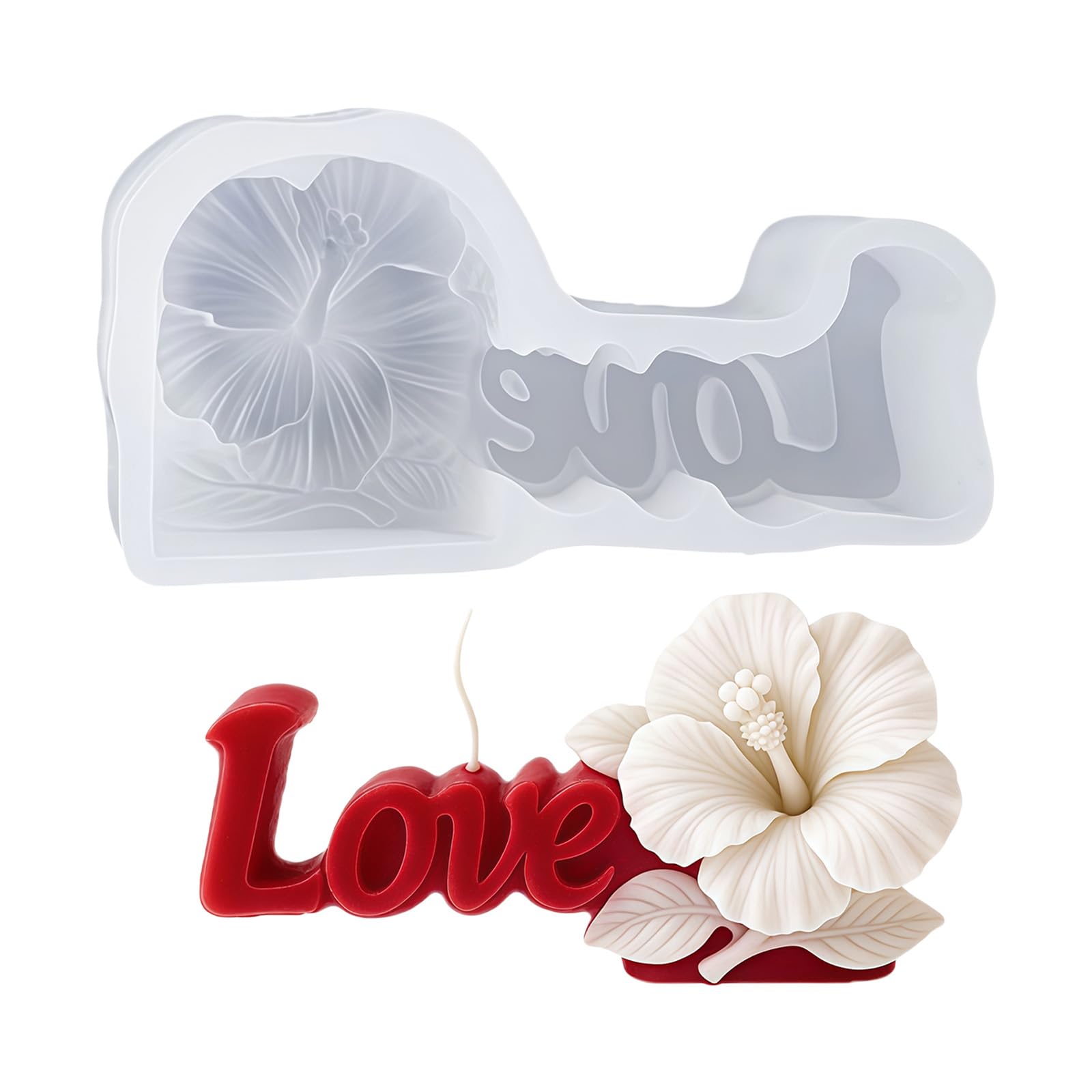 Kalttoy Multicolor Romantics Making Tool With Heart Shape Alphabets And Florals Designs Silicone Desk Decoration Mold Home Deck Cast