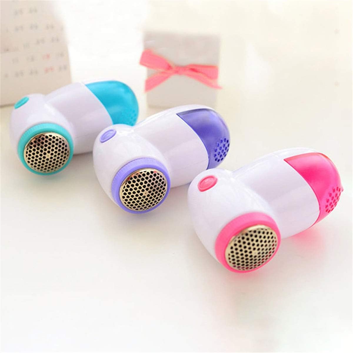 Hair Removal Device Battery Type Hair Remover Clothes Hair Remover (Random Color) 3 Pcs Mini Electric Hair Ball Trimmer Portable Epilator (Color : Multi-Colored Size : 10x7x5cm)