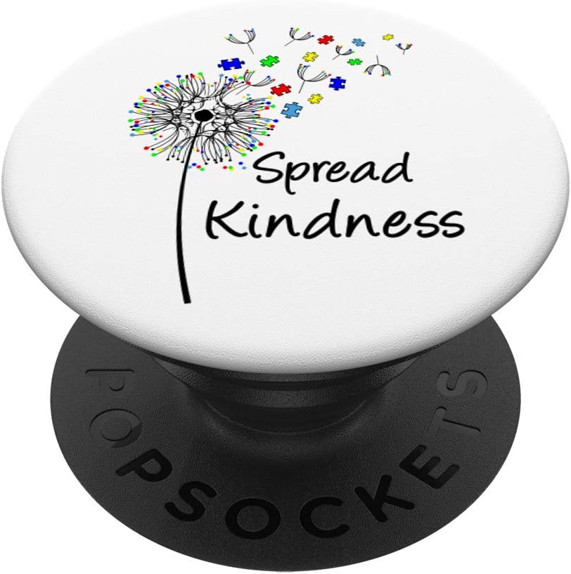 Autism Awareness Spread Kindness Dandelion PopSockets