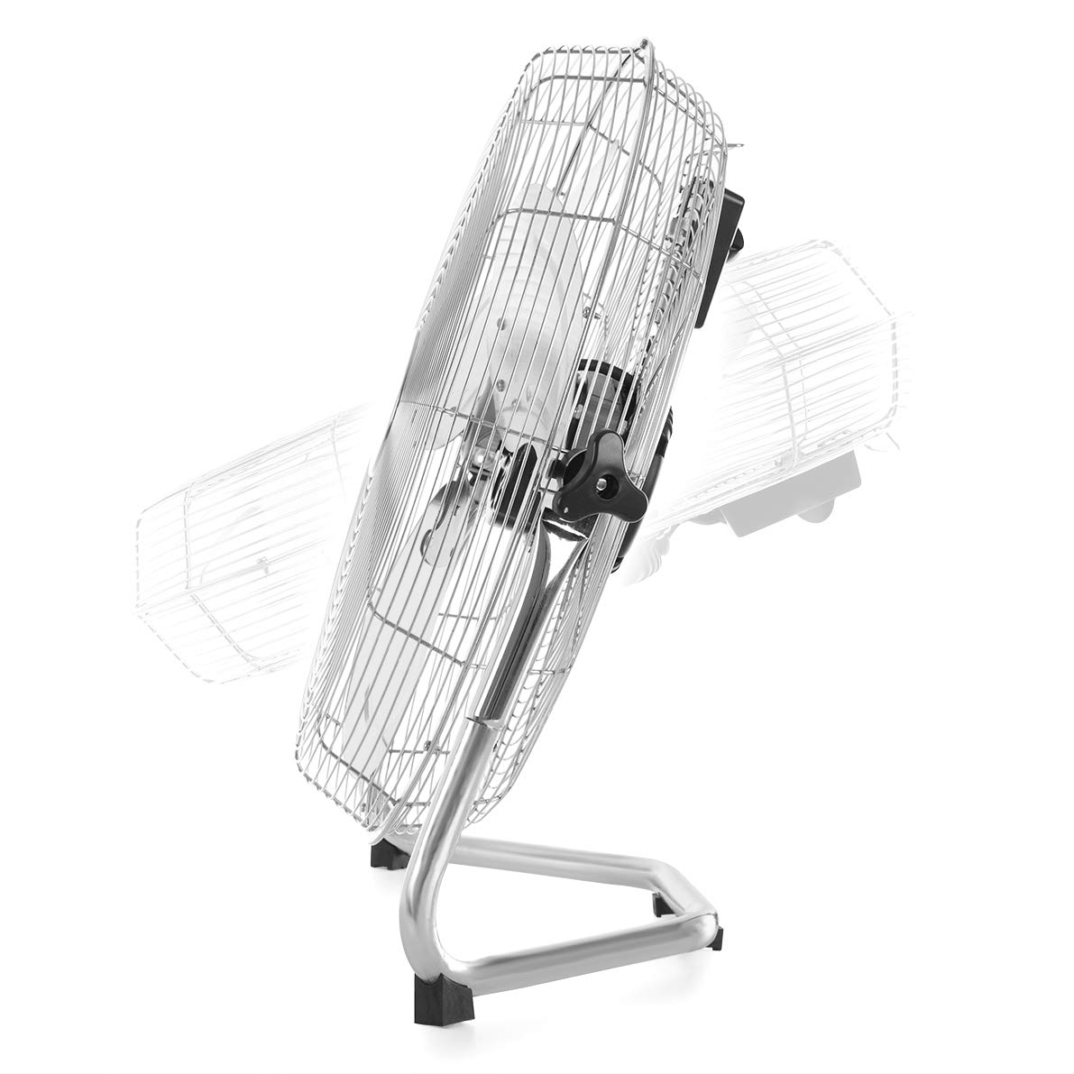 Orbegozo PW 0851 - Ventilador industrial Power Fan, aspas metálicas de 50 cm de diámetro, 3 velocidades, asa de transporte, rejilla de seguridad, 155 W