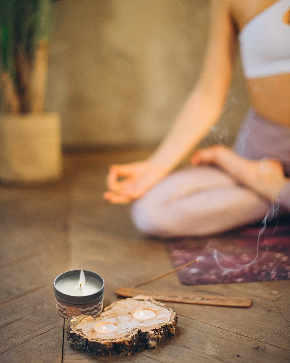 Topsics Duftkerzen Set Weihnachten - 4 Stück Sojawachs Kerzen Mit Weihnachtsdüften