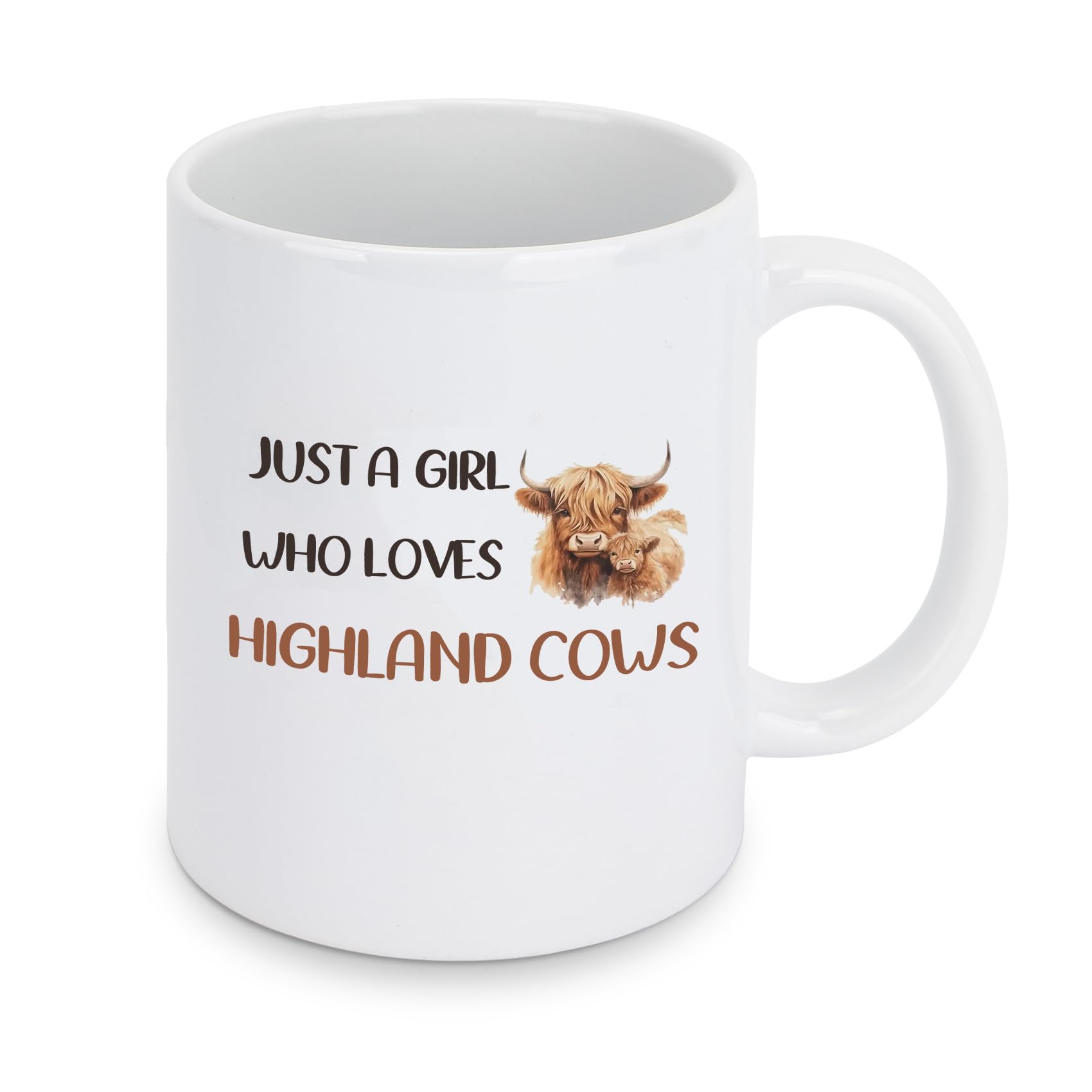 Highland Cow Gifts Ceramic Mug Highland Cow Gift for Women Teen Girls Graduation Presents for Daughter Granddaughter Animal Lover Gift for Birthday Valentines Easter Graduation Mothers Day Xmas