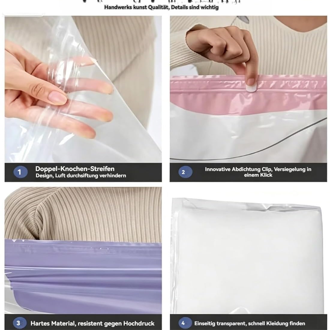 Bolsa De Almacenamiento Al Vacío 3D Sin Bomba, 2026 Bolsa De Vacío Grande Sin Bomba, Bolsas Selladora Al Vacíos for Ropa, Ipx6, 3 Segundos, Ahorra Espacio, For Artículos Temporada(C,80 * 100 * 30 cm)