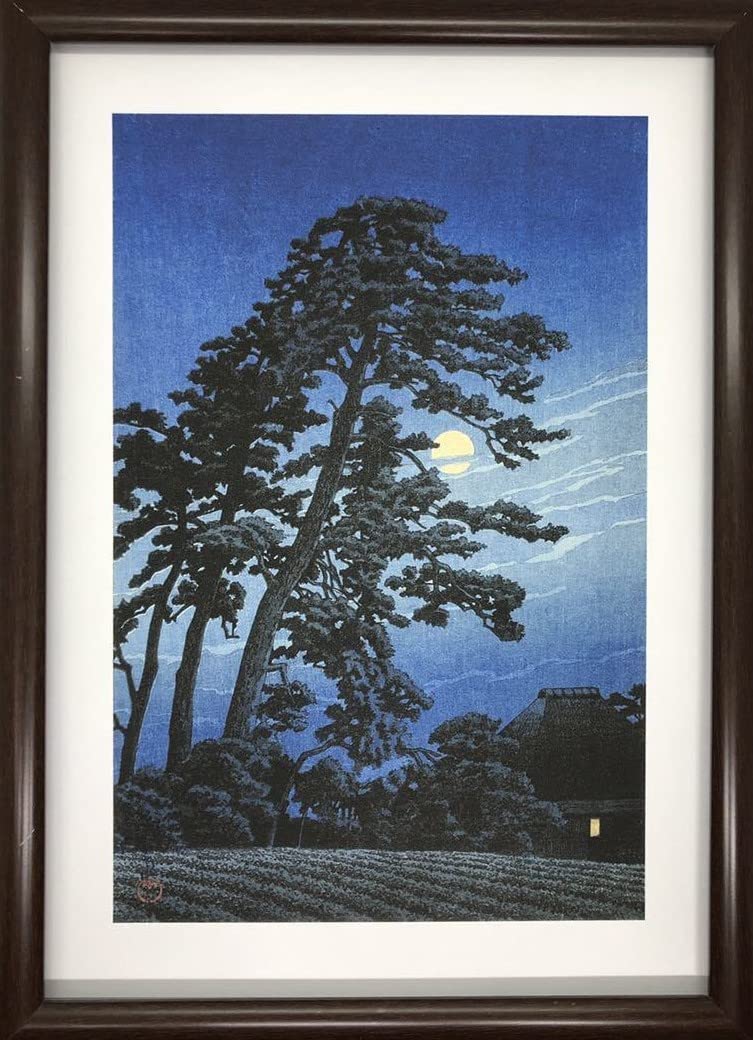 匿名配送】絵画 「青空の下」 A4サイズ額つき 匿名配送】絵画