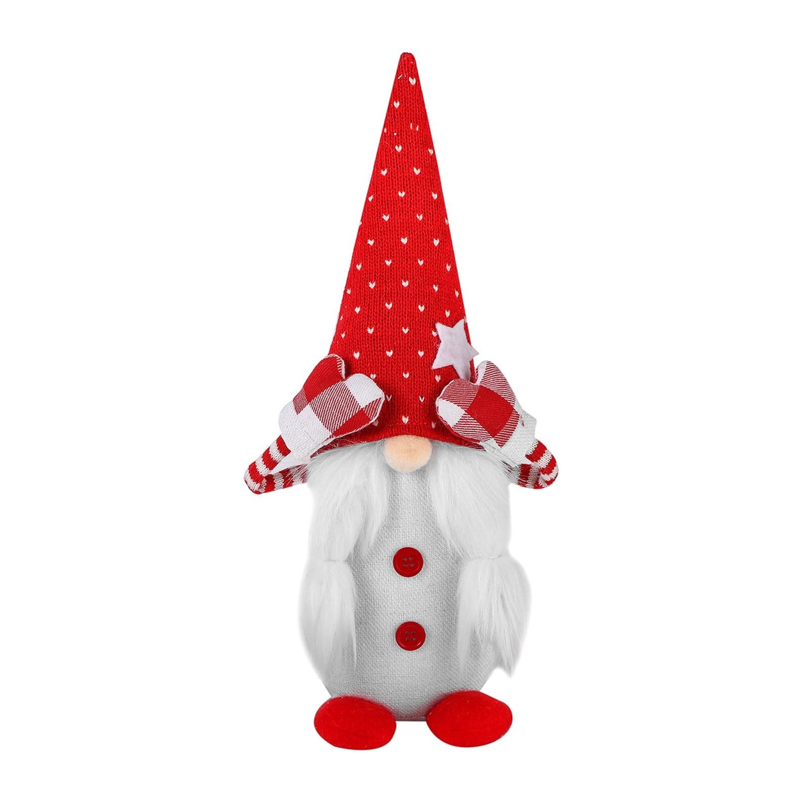 Buxuaaaa Charm Doll Valentine ' s Day Gnomes Decor Perfect Presents Eye Catching Doll Sculpture Decoration Atmosphere Enhancer