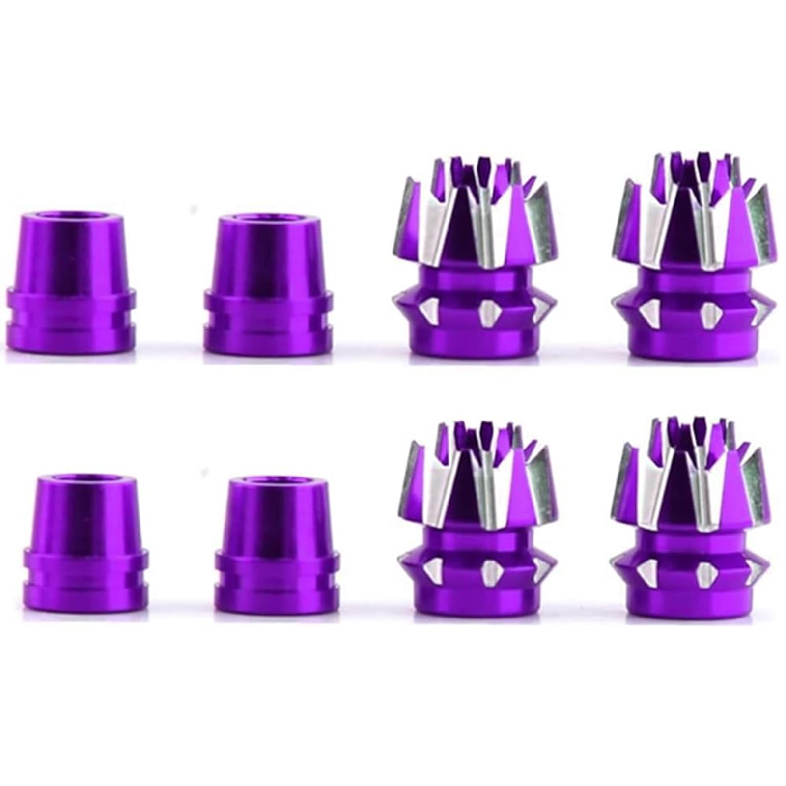 2 Sets Alloy M3 Size 3mm Transmitter 3D Stick Ends for Futaba/Spektrum DX7 FrSky Taranis X9 X7 RadioLink RC Multicopter Quadcopter(Purple)