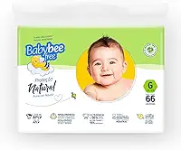 Baby Bee Free Proteção Natural, Fraldas Descartáveis, Hipoalergênicas, Ultramacia, livre de APLV (G)