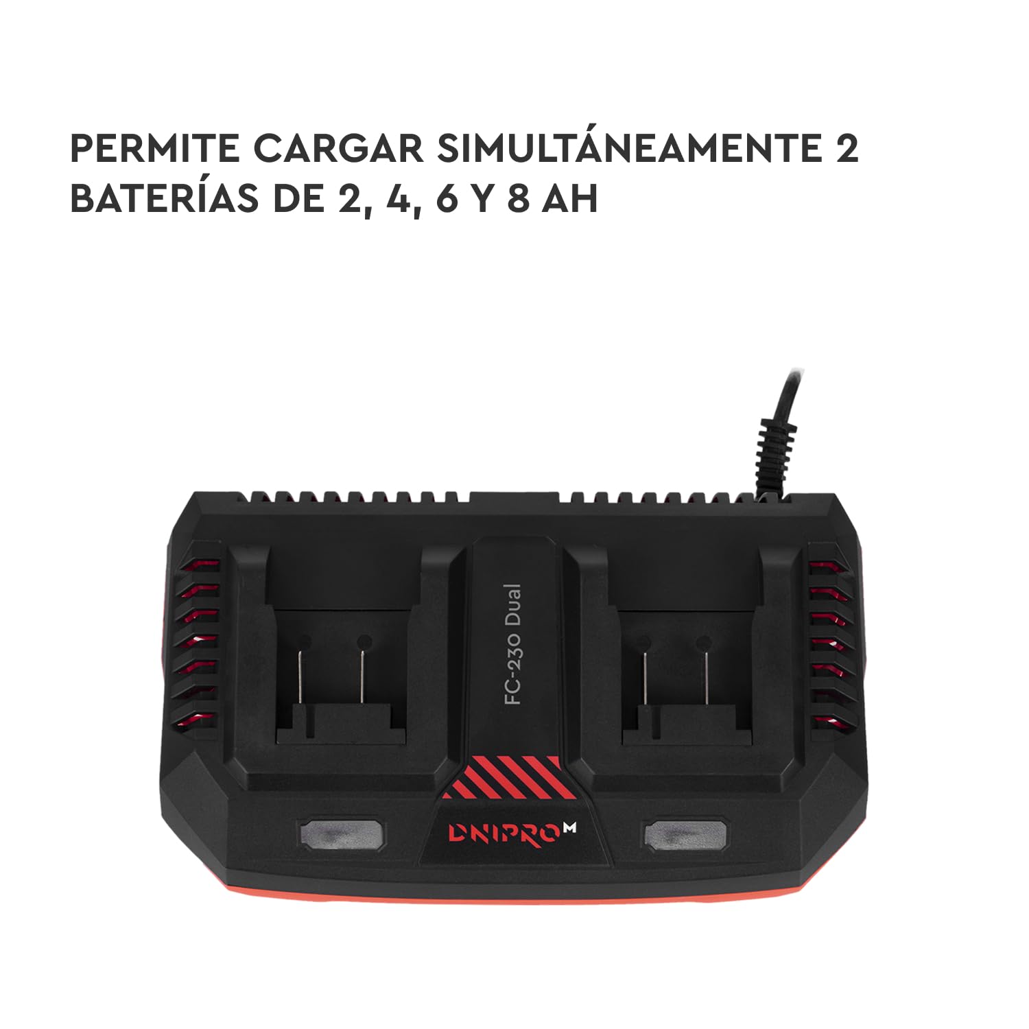 Kit 2 Baterías 20V 4Ah BP-240 + Cargador FC-230 | Pack Pro DM20 | Autonomía Máxima para Herramientas Inalámbricas