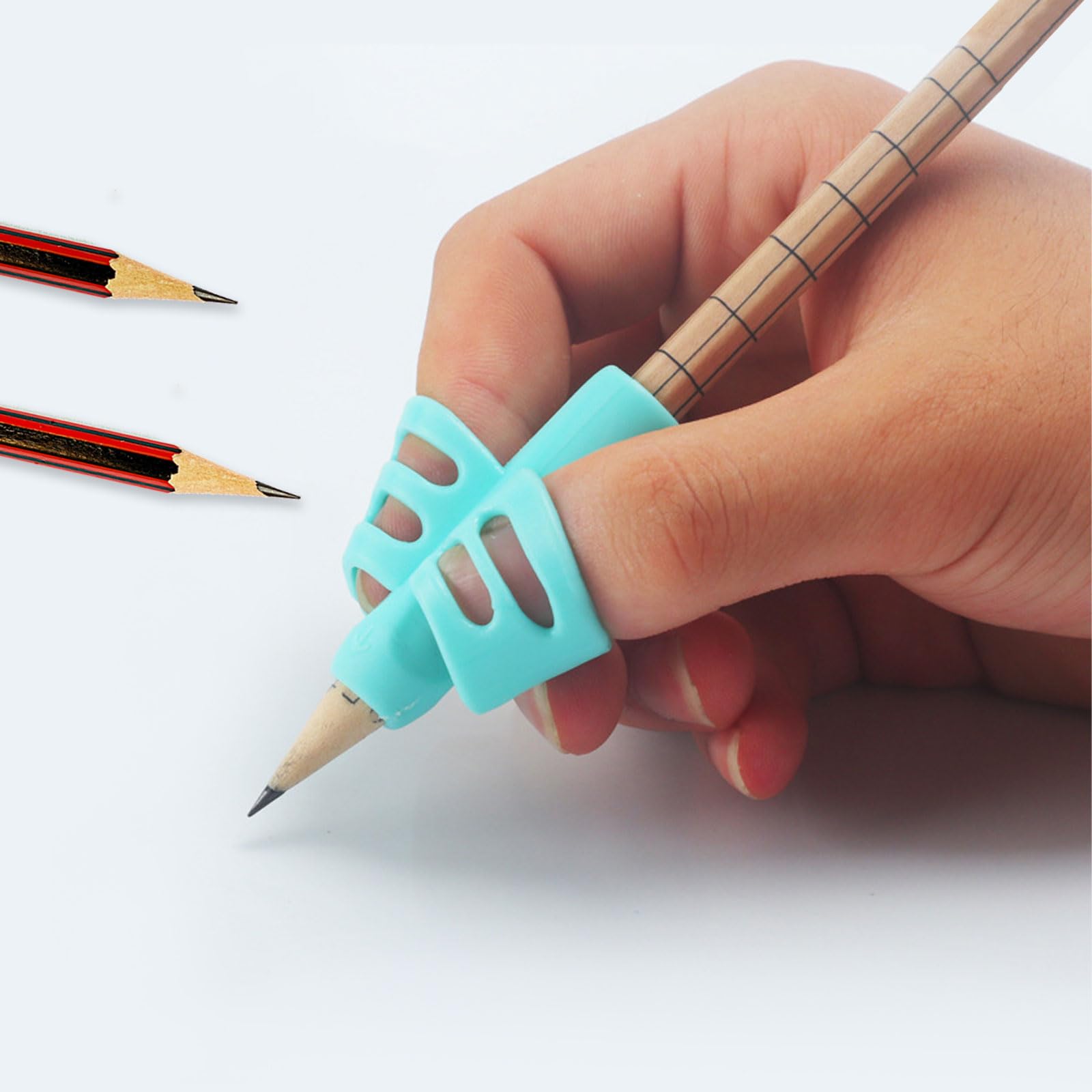 10 Piezas Protector Dedo Lapiz, Finger Pen Holder, Ayudas para la Escritura de los Niños, Ayudas para el Agarre de Lápices, Herramientas Escribir Lápices, Empuñaduras Lápices de Niños