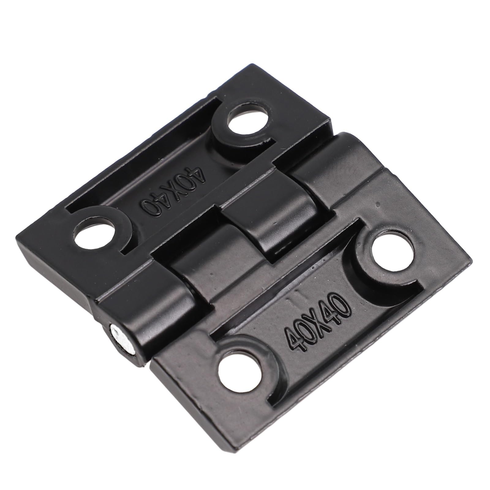 Evdmgzjapstj One Color Folding Door Hinge,Black Butt Hinges Metal Cabinet Aluminium Box Backflap Shed For Wooden Furniture Electric Hardware(40X40mm)