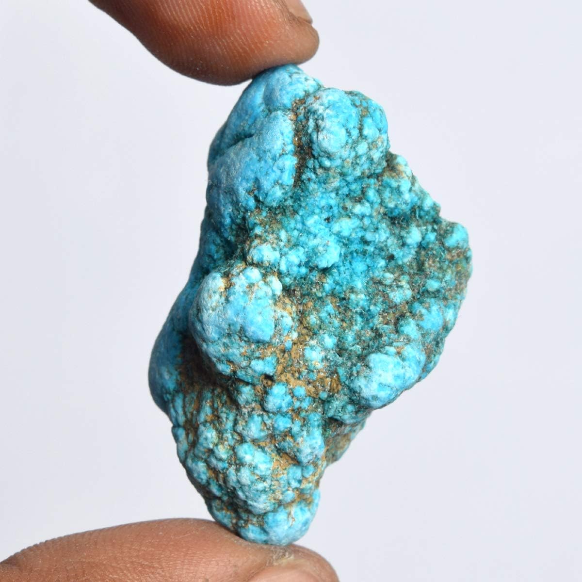 GEMHUB Blue Turquoise 106.50 Carat Rough Turquoise Natural Raw Turquoise Healing Crystal Loose Gemstone Beads