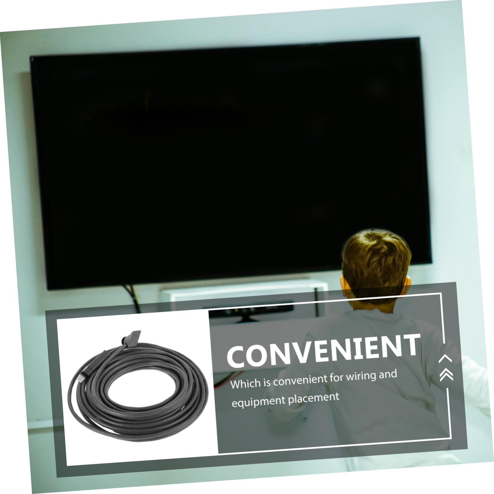 Câble de Prolongation Ethernet Haut Débit, Connexion Stable, Cuivre sans Oxygène et Pvc, pour Équipement de Communication la Maison L’école